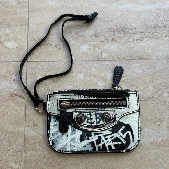 Balenciaga Black and White Women's Bag Set. Small wallet - Picture 2 of 5
